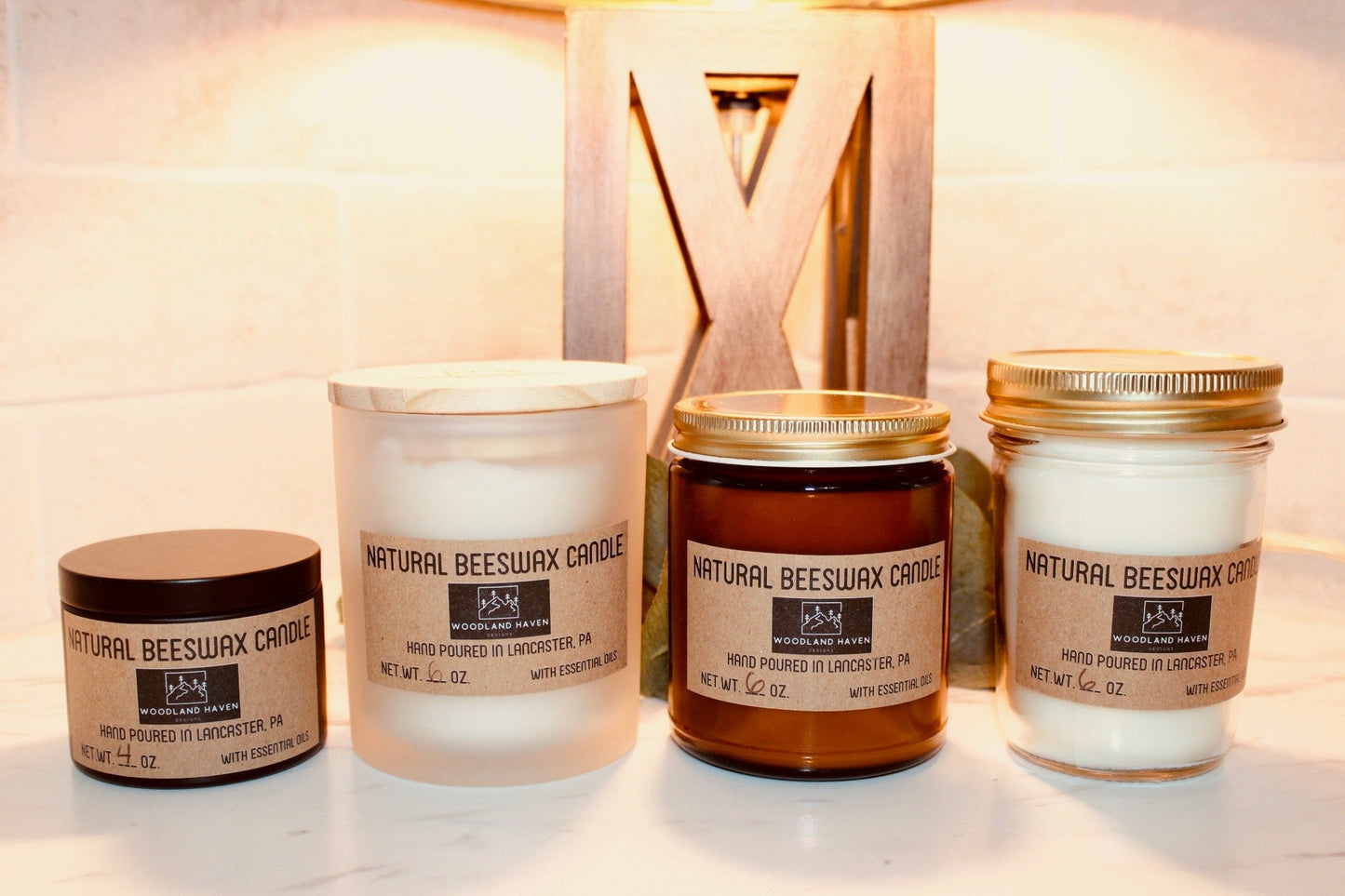 100% Pure & Natural Beeswax 6 OZ Candles | Amber glass - Woodland Haven Designs Woodland Haven Designs Geranium Rose Woodland Haven Designs 100% Pure & Natural Beeswax 6 OZ Candles | Amber glass