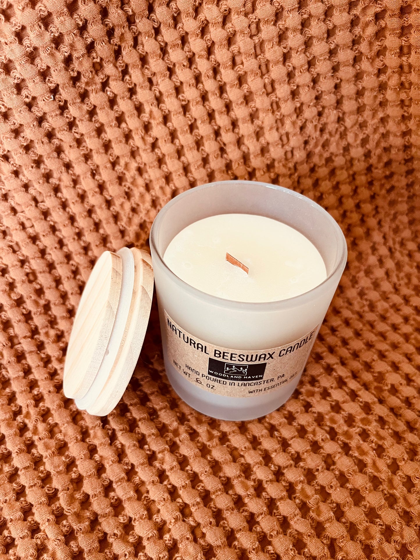 100% Pure & Natural Beeswax 6 OZ Candles | Frosted Glass - Woodland Haven Designs Woodland Haven Designs Geranium Rose Woodland Haven Designs 100% Pure & Natural Beeswax 6 OZ Candles | Frosted Glass