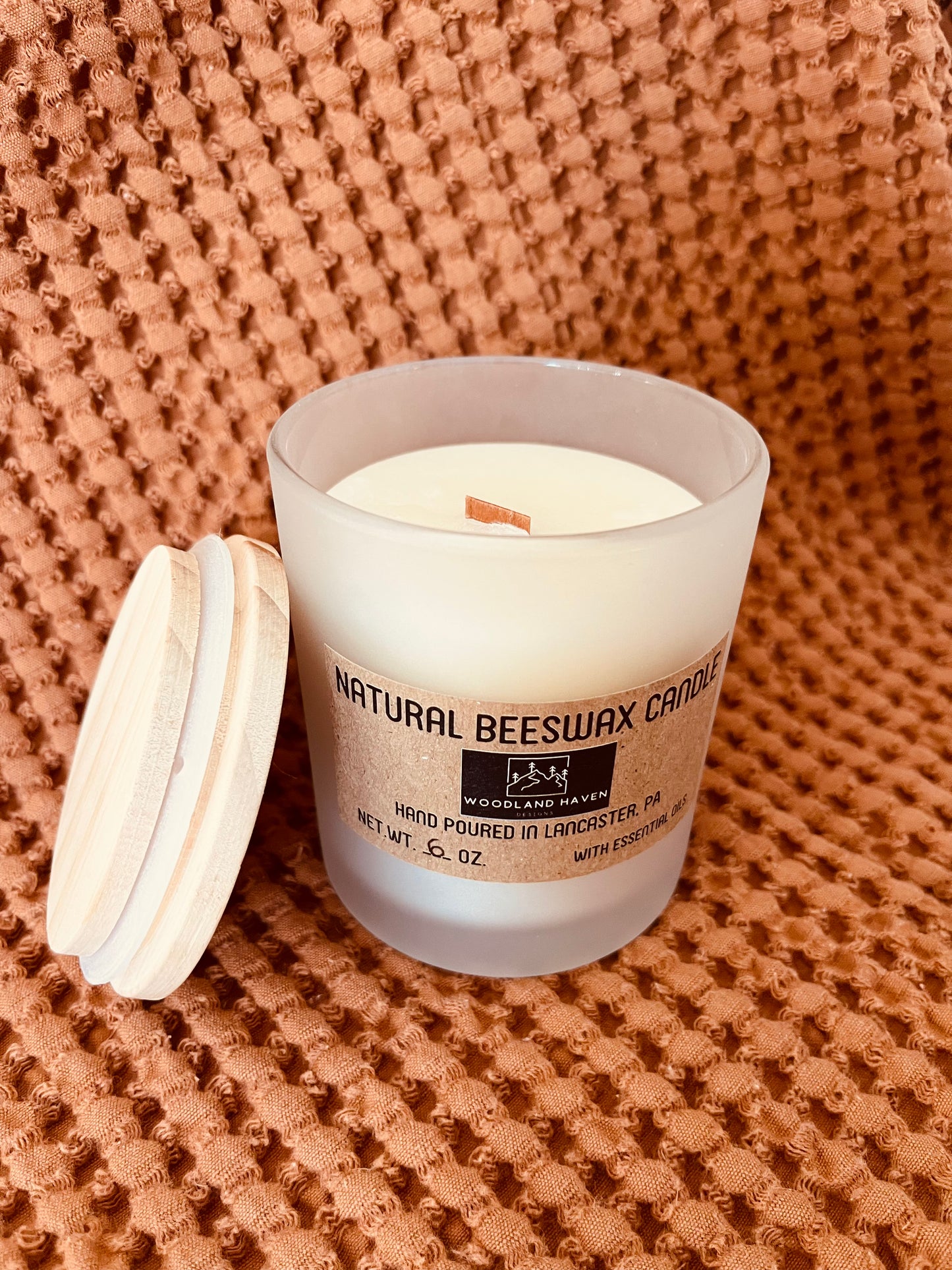 100% Pure & Natural Beeswax 6 OZ Candles | Frosted Glass - Woodland Haven Designs Woodland Haven Designs Geranium Rose Woodland Haven Designs 100% Pure & Natural Beeswax 6 OZ Candles | Frosted Glass