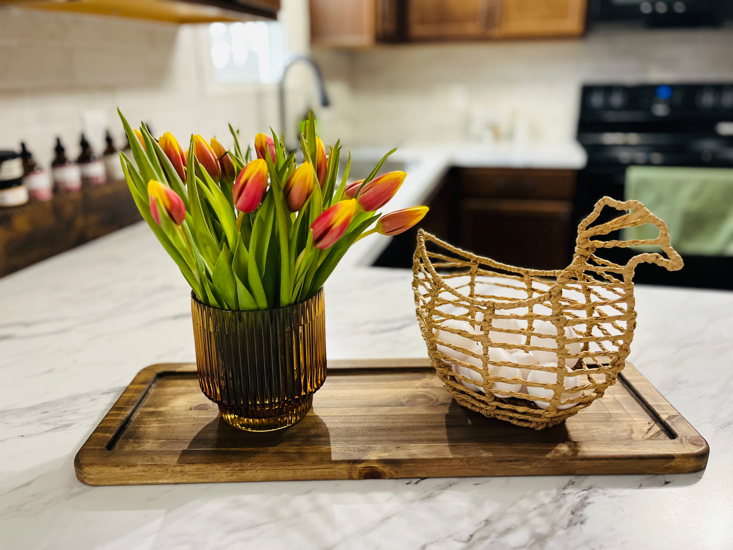 Decorative Rectangular Display Tray | 22”L x 7.5”W