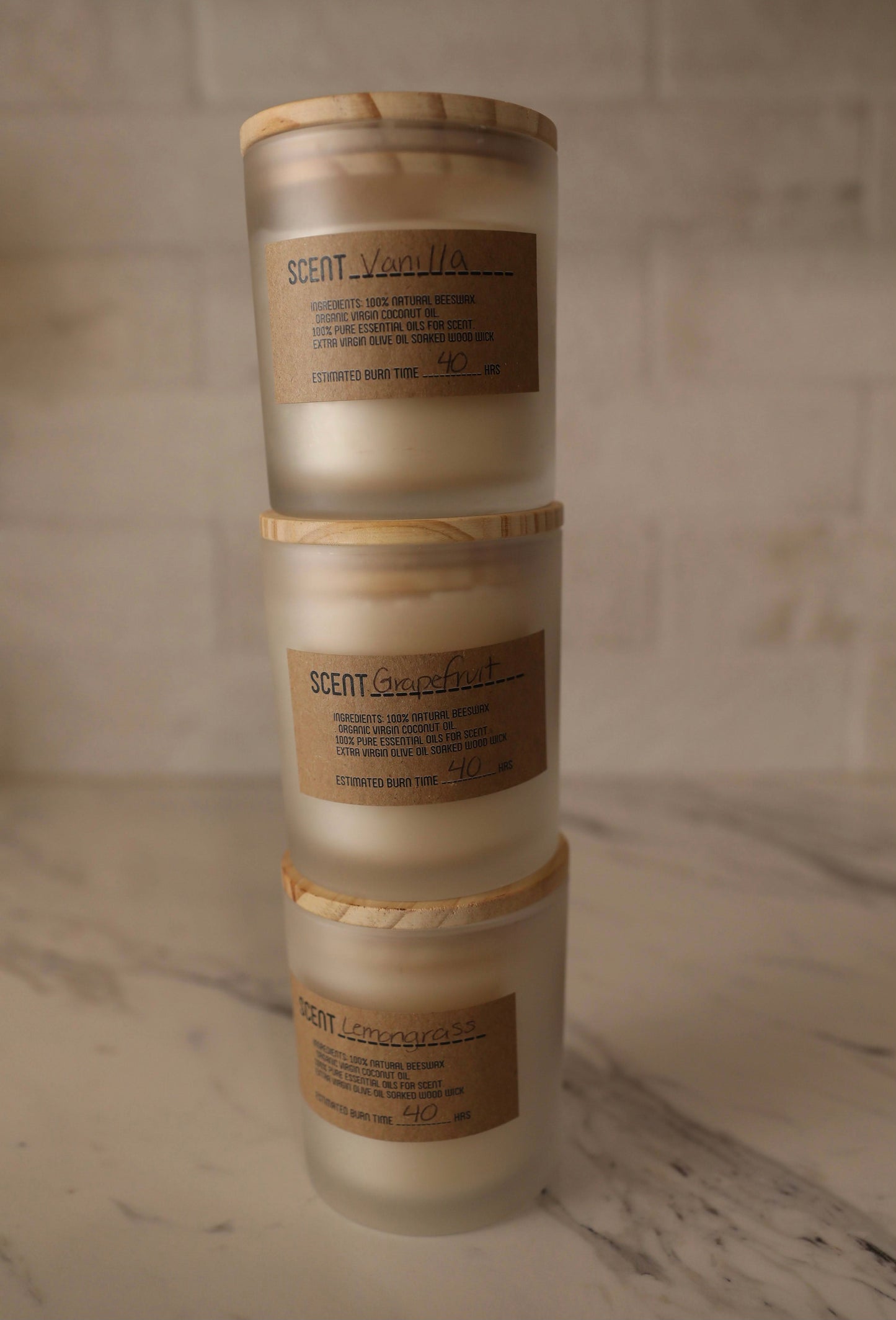 100% Pure & Natural Beeswax 6 OZ Candles | Frosted Glass - Woodland Haven Designs Woodland Haven Designs Geranium Rose Woodland Haven Designs 100% Pure & Natural Beeswax 6 OZ Candles | Frosted Glass