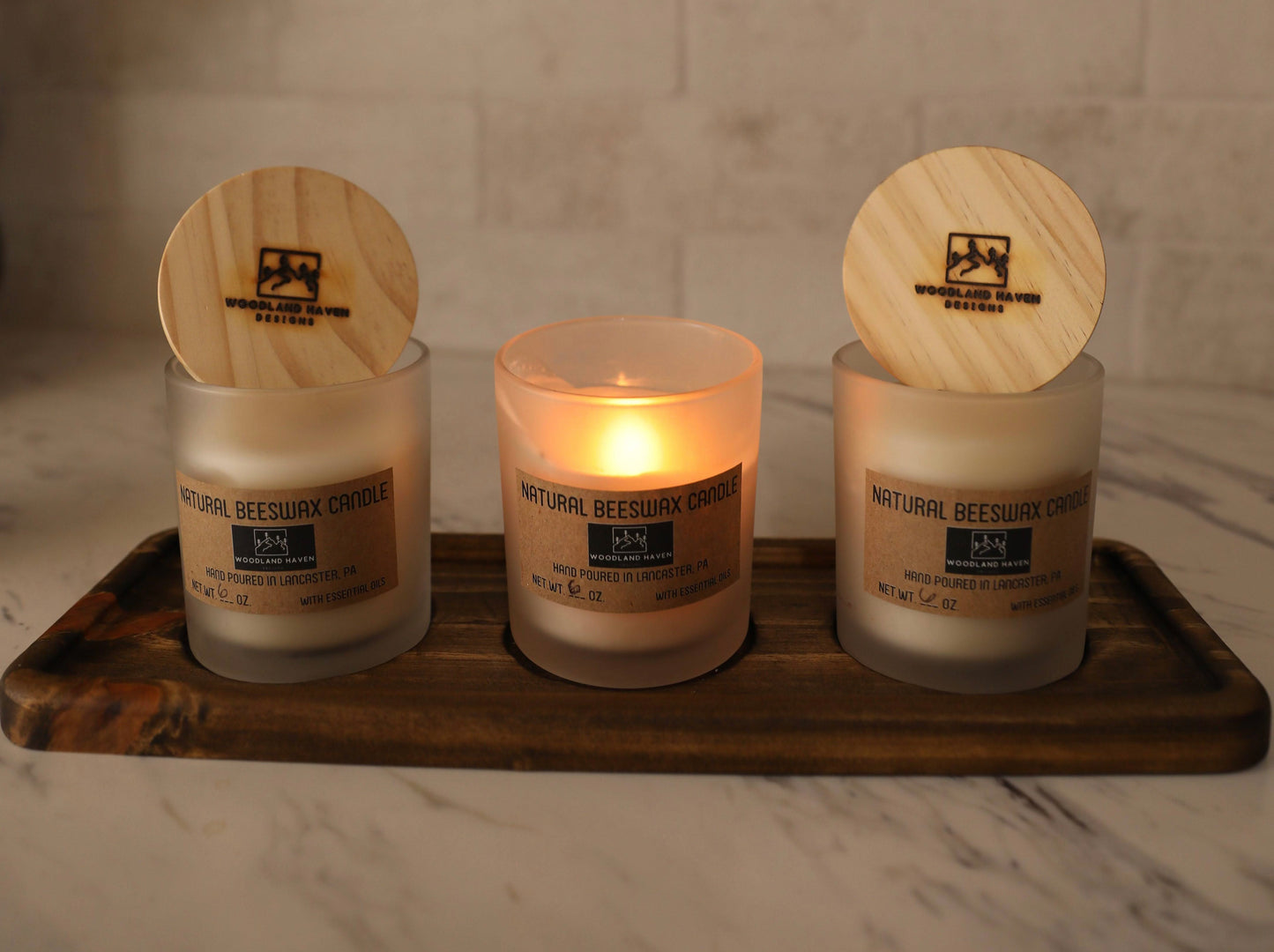 100% Pure & Natural Beeswax 6 OZ Candles | Frosted Glass - Woodland Haven Designs Woodland Haven Designs Geranium Rose Woodland Haven Designs 100% Pure & Natural Beeswax 6 OZ Candles | Frosted Glass