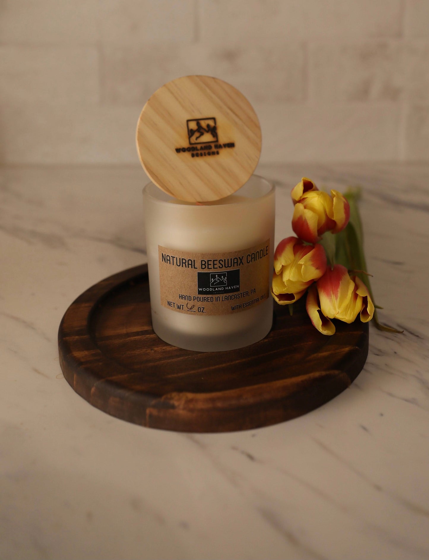 Decorative Round Candle Display Tray | 7.5” Diameter