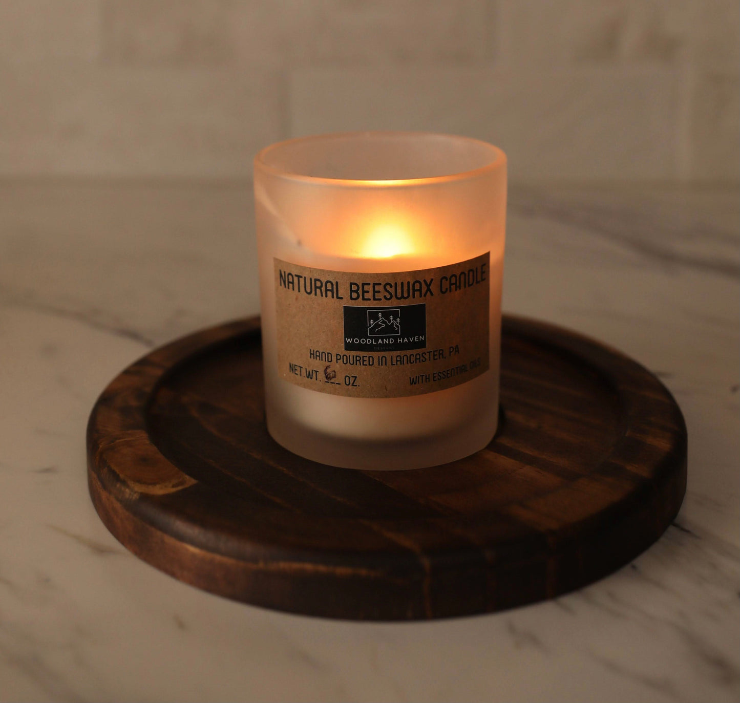 Decorative Round Candle Display Tray | 7.5” Diameter