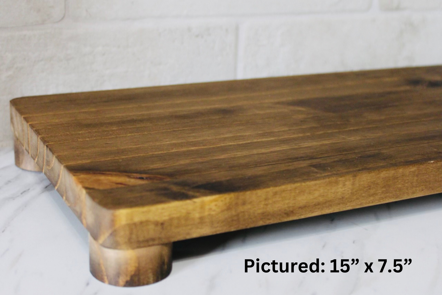 Rustic Pine Wood Riser Tray | Kitchen & Dining Décor Display