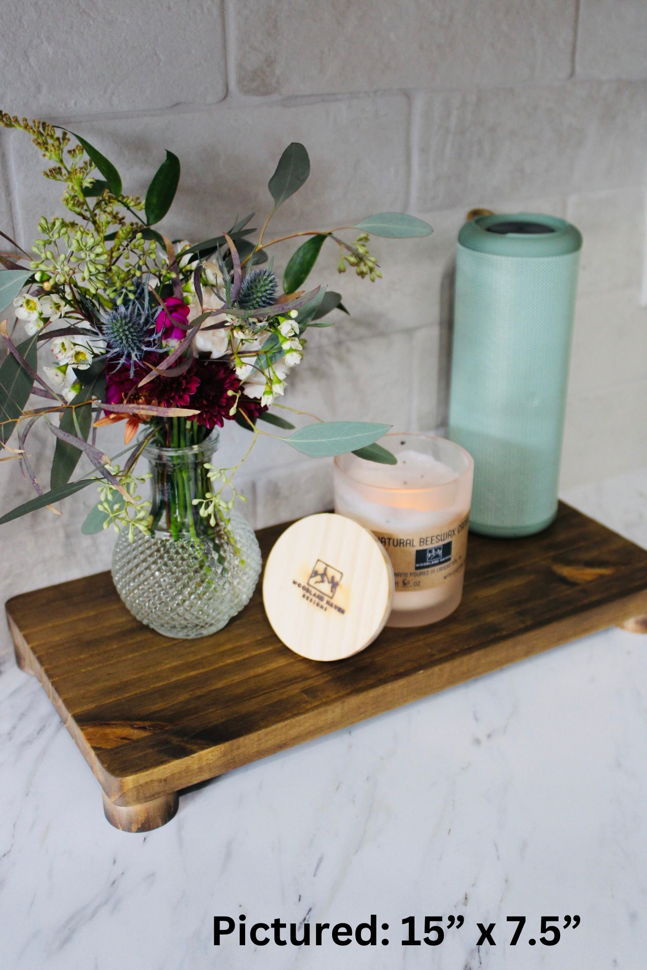 Rustic Pine Wood Riser Tray | Kitchen & Dining Décor Display