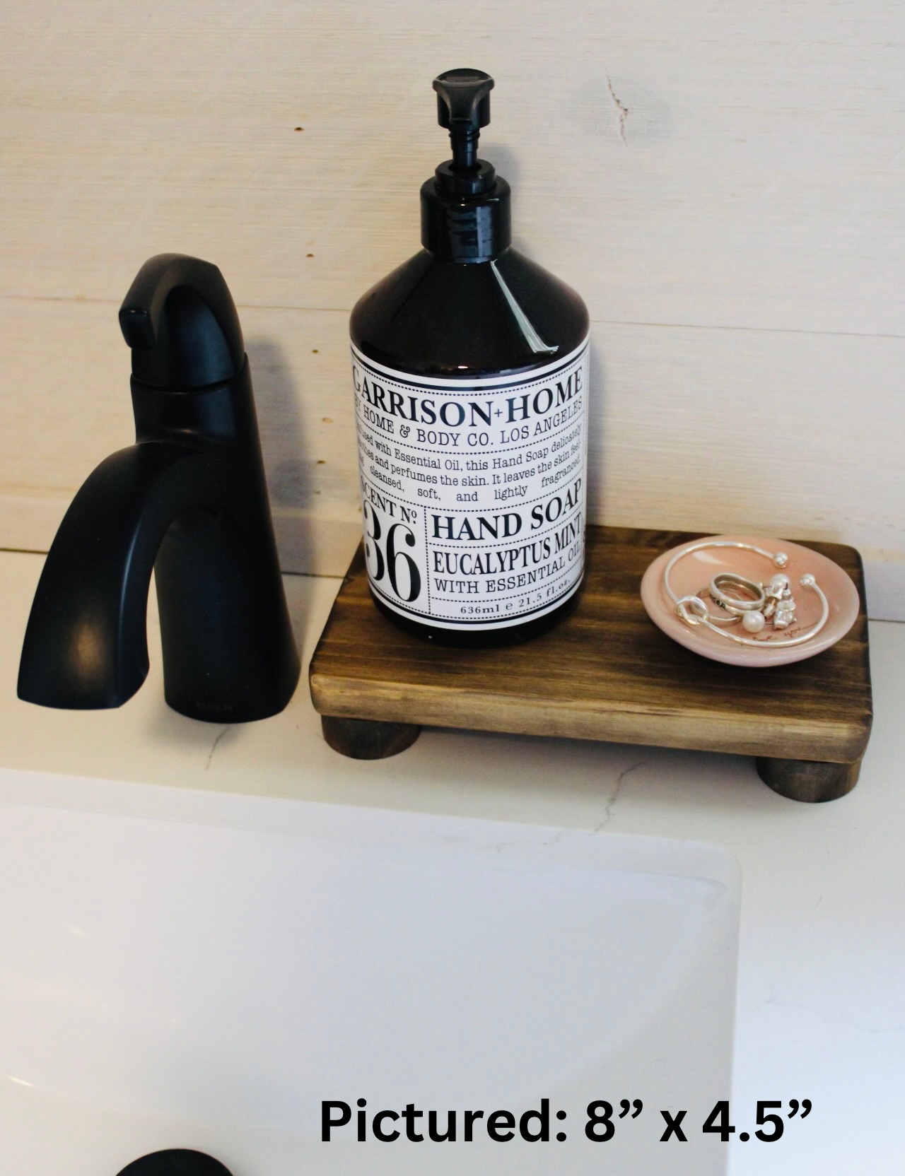 Rustic Pine Wood Riser Tray | Kitchen & Dining Décor Display