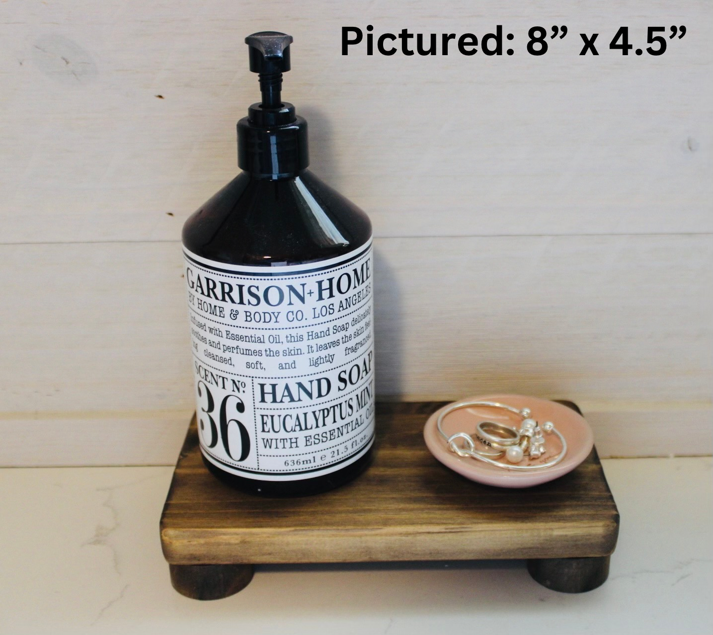 Rustic Pine Wood Riser Tray | Kitchen & Dining Décor Display