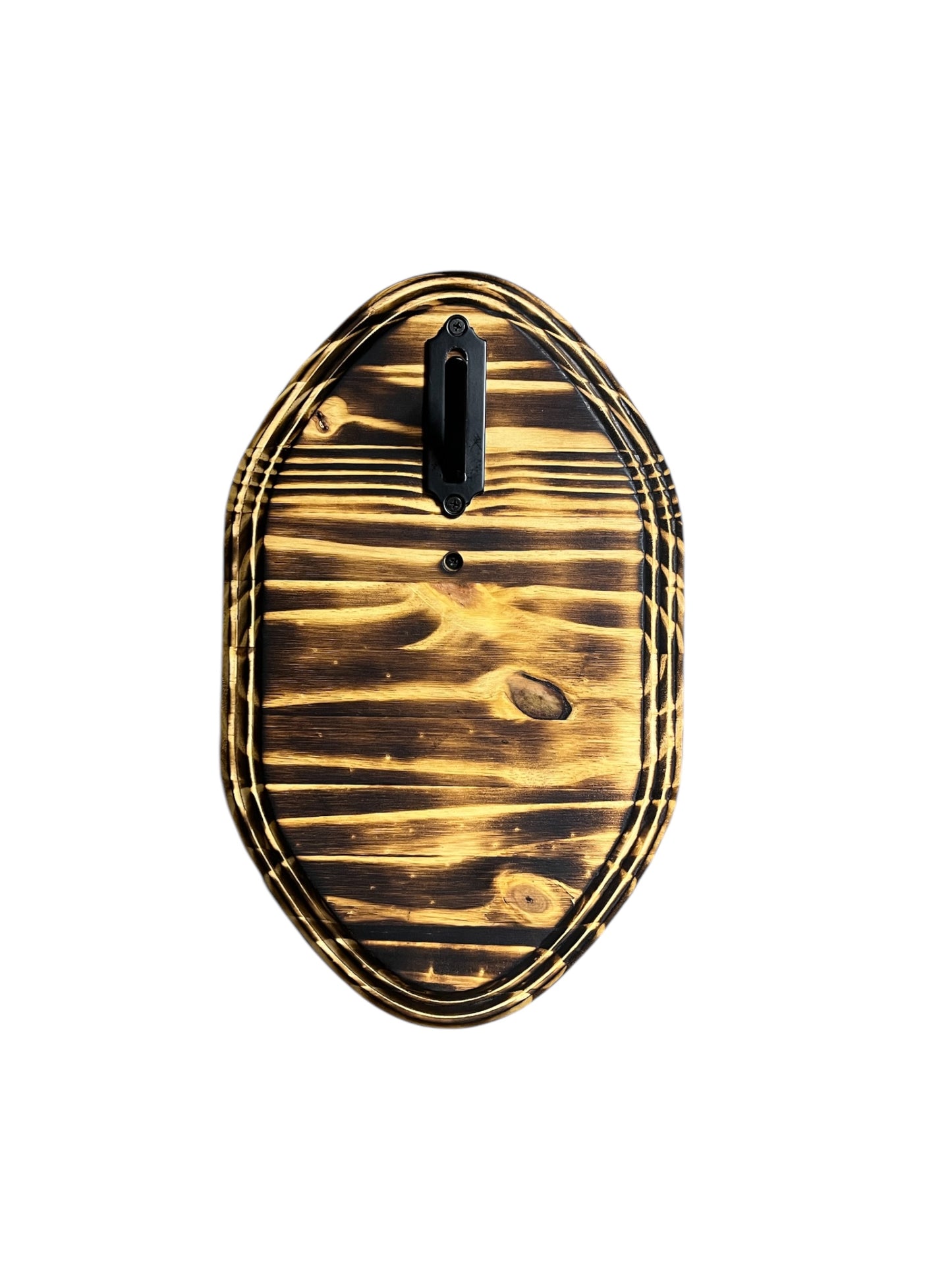 European Mount Wall Display Plaque with Skull Hook | Burnt Pine