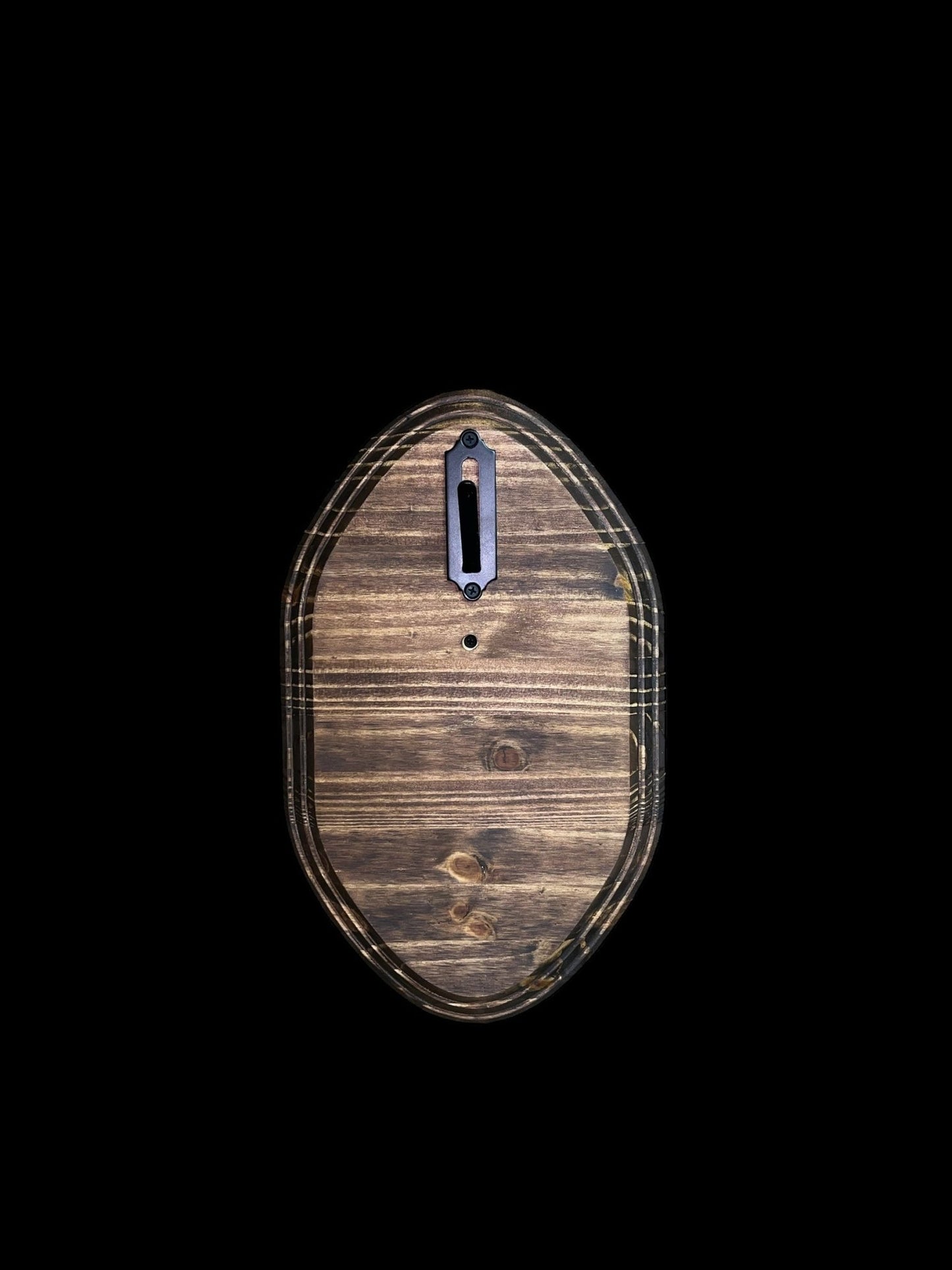European Mount Wall Display Plaque with Skull Hook | Espresso Stained - Woodland Haven Designs Woodland Haven Designs Default Title Woodland Haven Designs European Mount Wall Display Plaque with Skull Hook | Espresso Stained