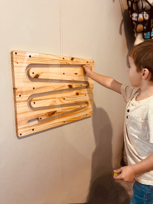 Kids Wall-Mounted Marble Roller