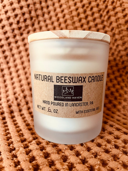 100% Pure & Natural Beeswax 6 OZ Candles | Frosted Glass - Woodland Haven Designs Woodland Haven Designs Geranium Rose Woodland Haven Designs 100% Pure & Natural Beeswax 6 OZ Candles | Frosted Glass