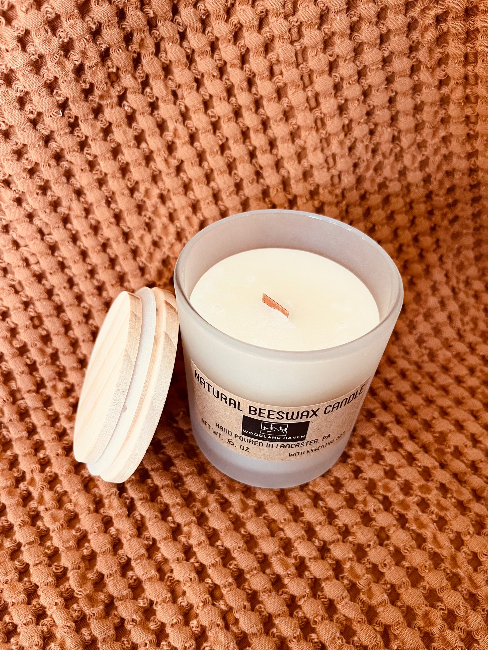 100% Pure & Natural Beeswax 6 OZ Candles | Frosted Glass - Woodland Haven Designs Woodland Haven Designs Geranium Rose Woodland Haven Designs 100% Pure & Natural Beeswax 6 OZ Candles | Frosted Glass